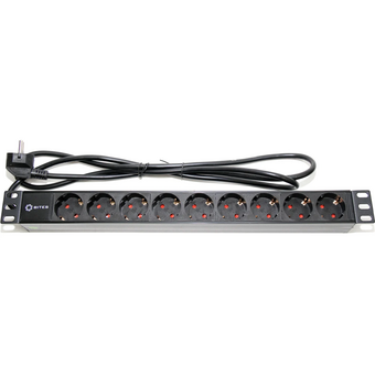  Блок розеток 5bites PDU919P-02 9S/PVC/1U/19"/2M*3G*1.5mm2/VDE 
