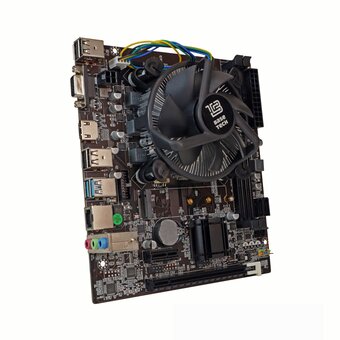  Материнская плата с процессором и кулером BaseTech H81M-K, Socket1150, Intel Core i3-4160, Intel H81, 2xDDR3, PCI-Ex16, 2SATA2, SATA3, 5.1-ch, 2 USB 3 