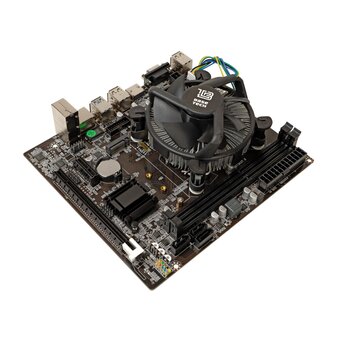  Материнская плата с процессором и кулером BaseTech H81M-K, Socket1150, Intel Core i3-4160, Intel H81, 2xDDR3, PCI-Ex16, 2SATA2, SATA3, 5.1-ch, 2 USB 3 