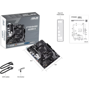  Материнская плата ASUS Prime A520M-R (90MB1H60-M0EAY0) 
