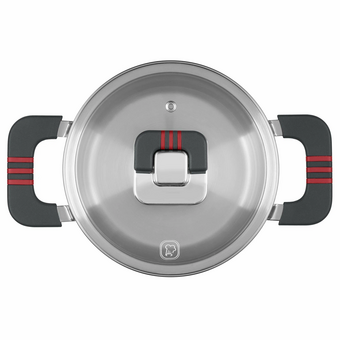  Кастрюля Rondell Stripes RDS-1636 1.2л стальной 