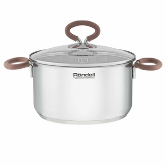  Кастрюля Rondell Etery RDS-1600, 5.1л стальной 