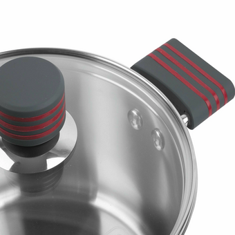  Кастрюля Rondell Stripes RDS-1281 5.8л стальной 
