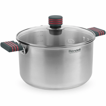  Кастрюля Rondell Stripes RDS-1281 5.8л стальной 