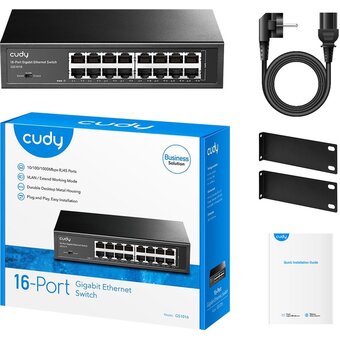  Коммутатор неуправляемый Cudy GS1016 (L2) 16x1Гбит/с 