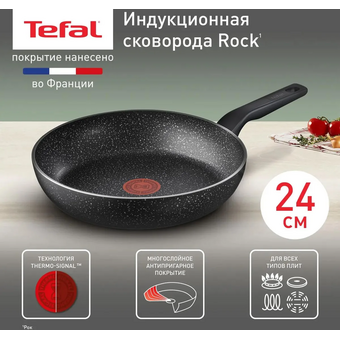  Сковорода Tefal Rock 4235124 (9100054293) 24см черный 