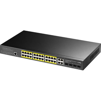  Коммутатор управляемый Cudy GS2028PS4-300W (L2) 28x1Гбит/с 4SFP 24PoE+ 300W 