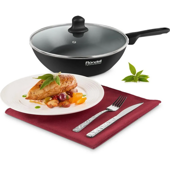  Сковорода Rondell Frank RDA-1372 черный 24см 