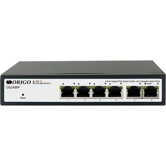  Коммутатор настраиваемый Origo OS2406P/60W OS2406P/60W/A1A 6x1Гбит/с 4PoE 60W 