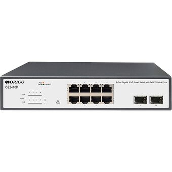  Коммутатор настраиваемый Origo OS2410P/120W OS2410P/120W/A1A 8x1Гбит/с 2SFP 8PoE 120W 