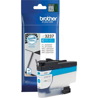  Картридж струйный Brother LC3237C голубой (1500стр) для Brother HLJ6000DWRE1/MFCJ5945DWRE1/MFCJ6945DWRE1 