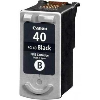  Картридж струйный Canon PG-40BK 0615B001 черный (400стр) для Canon FAX-JX200, FAX-JX500; PIXMA IP1200, IP1700, IP2200, IP6210, MP140, MP150, MP160, M 