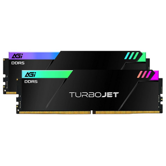  ОЗУ AGI AGI7CPC16UD858 32GB DDR5 7600MHz OC UDIMM CL36, kit 16gb*2, Heatsink- Turbojet+RGB lightbar 