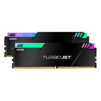  ОЗУ AGI AGI7APC16UD858 32GB DDR5 7600MHz OC UDIMM CL34, kit 16gb*2, Heatsink- Turbojet+RGB lightbar 