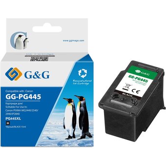  Картридж струйный G&G GG-PG445 черный для Canon Pixma MG2440/2540/2940 