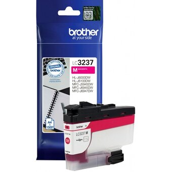  Картридж струйный Brother LC3237M пурпурный (1500стр) для Brother HLJ6000DWRE1/MFCJ5945DWRE1/MFCJ6945DWRE1 