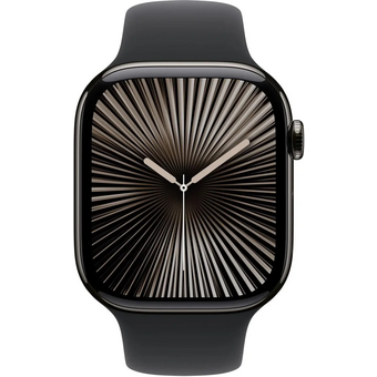  Smart-часы Apple Watch Series 10 MWWP3LW/A 46мм 2.1" OLED корп.черный Sport Band рем.черный разм.брасл.:140-190мм 