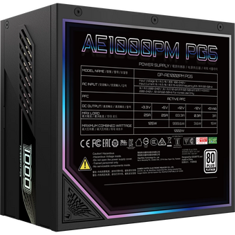  Блок питания GIGABYTE GP-AE1000PM PG5, Gen.5, 1000Вт, 120мм, черный, retail 