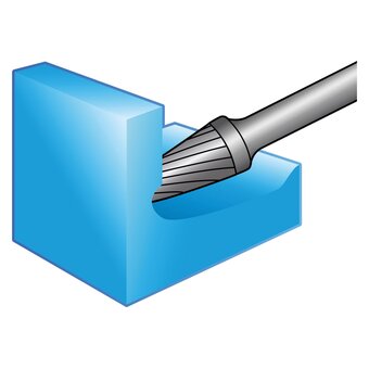  Борфреза твердосплавная форма G NORGAU 77135100 10x20мм 