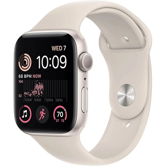  Smart-часы Apple Watch SE 2024 MXEV3LL/A 44мм корп.сияющая звезда Sport Band рем.сияющая звезда разм.брасл.:M/L 