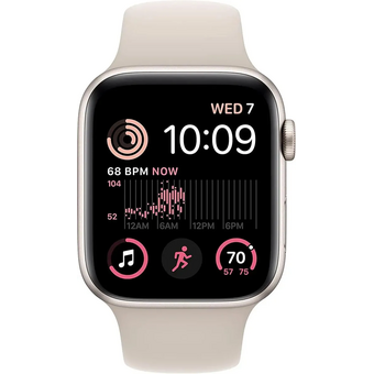  Smart-часы Apple Watch SE 2024 MXEV3LL/A 44мм корп.сияющая звезда Sport Band рем.сияющая звезда разм.брасл.:M/L 