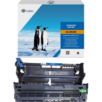  Блок фотобарабана G&G GG-DR3400 DR-3400 черный ч/б 30000стр для HL-L5000D/L5100DN/L5200DW/L5200DWT/L6200DW/L6200DWT;DCP-L5500DN/L5600DN/L5650DN 