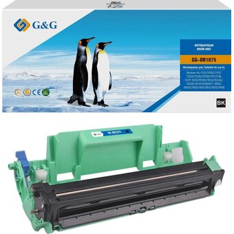  Блок фотобарабана G&G GG-DR1075 DR-1050/DR-1060/DR-1070/DR-1000 черный ч/б 10000стр для HL-1110/1110E/1112/1112A/1112E/1110R/1111/1118;DCP-1510/1510E 