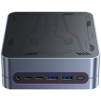 Неттоп Chuwi LarkBox S (CWI605P) Intel Core i3 1220P(1.5Ghz)/8192Mb/256SSDGb/Int:Intel UHD Graphics/BT/WiFi/0.4kg/Gray+Black/Win11Pro + Alumi 