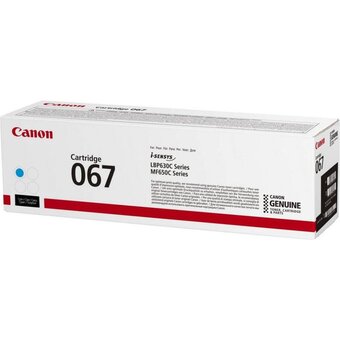  Картридж лазерный Canon 067C 5101C002 голубой (1250стр) для Canon LBP631/633/MF651/655/657 