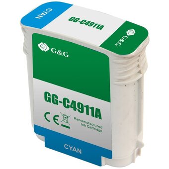  Картридж струйный G&G GG-C4911A № 82 голубой (72мл) для HP DJ 500/800C 