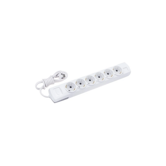  Удлинитель Rexant 13-4114 Premium 6 гнезд, 5м, 3х1,5мм², с/з, белый 