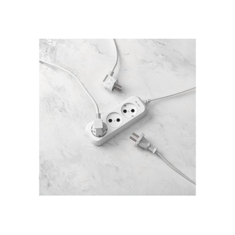  Удлинитель PROconnect 13-4206 3 гнезда, 3м, 2х0,75мм², б/з, белый 