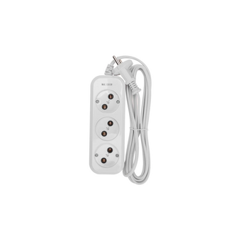 Удлинитель PROconnect 13-4206 3 гнезда, 3м, 2х0,75мм², б/з, белый 