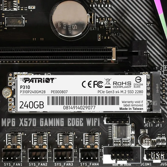  SSD Patriot P310 P310P240GM28 PCIe 3.0 x4 240GB M.2 2280 