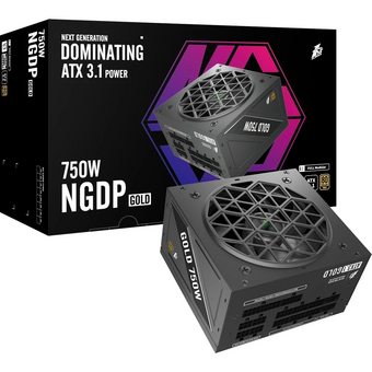  Блок питания 1STPLAYER NGDP Gold (HA-750BA4) 750W / ATX 3.0, APFC, 80 Plus Gold, LLC+DC-DC, 120mm fan, full modular 