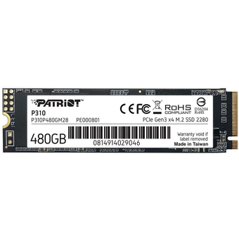  SSD Patriot P310 P310P480GM28 PCIe 3.0 x4 480GB M.2 2280 