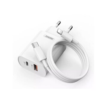  СЗУ REMAX RP-U37 Jane Series QC3.0+PD20W GaN Fast Charger Set with + 20W C-L Data Cable белый 