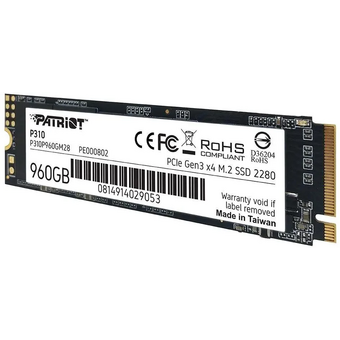  SSD Patriot P310 P310P960GM28 PCIe 3.0 x4 960GB M.2 2280 