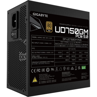  Блок питания GIGABYTE GP-UD750GM PG5, 750Вт, 120мм, retail 