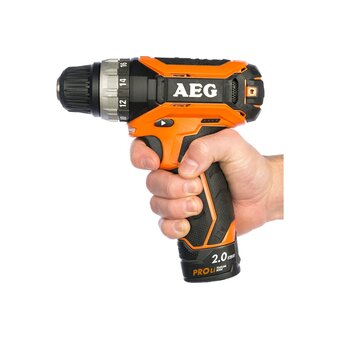  Дрель AEG BS 12C2 LI-202С (4935447867) 2АКБ+ЗУ 