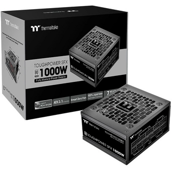  Блок питания Thermaltake Toughpower SFX1000 Gen.5 (PS-STP-1000FNFAPE-1) SFX 1000W 80+ platinum (20+4pin) APFC 90mm fan 8xSATA Cab Manag RTL 