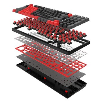  Клавиатура A4Tech Bloody S98 Sports Red BLMS Plus красный/черный 