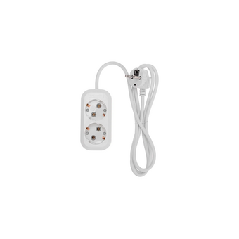  Удлинитель PROconnect 13-4202 2 гнезда, 1,5м, 3х0,75мм², с/з, белый 