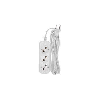  Удлинитель PROconnect 13-4207 3 гнезда, 5м, 2х0,75мм², б/з, белый 
