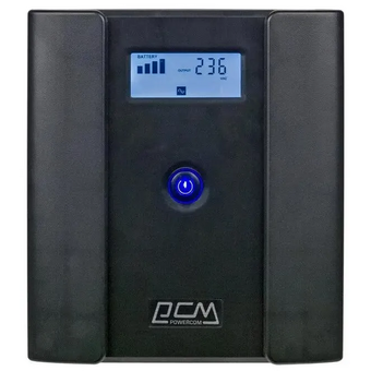  ИБП PowerCom Raptor RPT-1500AP LCD (Line-Interactive, 1500VA/900W, Tower, 4xEURO, LCD, USB) (1107535) 