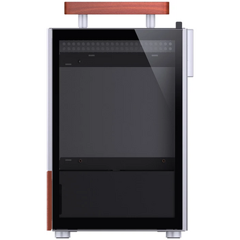  Корпус JONSBO T6 Silver без БП, боковая панель из закаленного стекла, mini-ITX, серебристый 