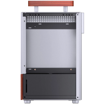  Корпус JONSBO T6 Silver без БП, боковая панель из закаленного стекла, mini-ITX, серебристый 
