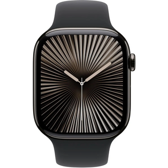  Smart-часы Apple Watch Series 10 A2999 MWWQ3ZP/A 46мм 2.1" OLED корп.черный Sport Band рем.черный разм.брасл. 160-210мм 