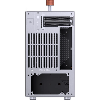  Корпус JONSBO T6 Silver без БП, боковая панель из закаленного стекла, mini-ITX, серебристый 