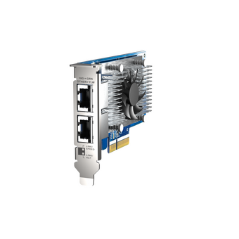  Сетевая карта QNAP QXG-10G2T-X710 LAN Expansion Card, PCIe Gen3 x4, Two 10GbE (10G / 5G 2.5G 1G 100M)) Ports with SR-IOV and iSCSI, Block-based, Suppo 